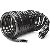 MARQUE Combination Bike Lock Cable- 3/8 inch (5FT, 10FT, 15FT, 25FT) Resettable Combination Lock,...