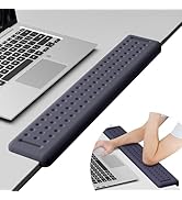 Leolee L-Shaped Desk Long Wrist Rest Elbow 60CM, Deep Blue Memory Foam Arm Rest for Desk with Non...