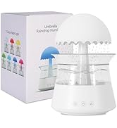 Cloud Rain Humidifiers for Bedroom &amp; Large Room Essential Oil Diffuser with 7 Colors LED Lights R...