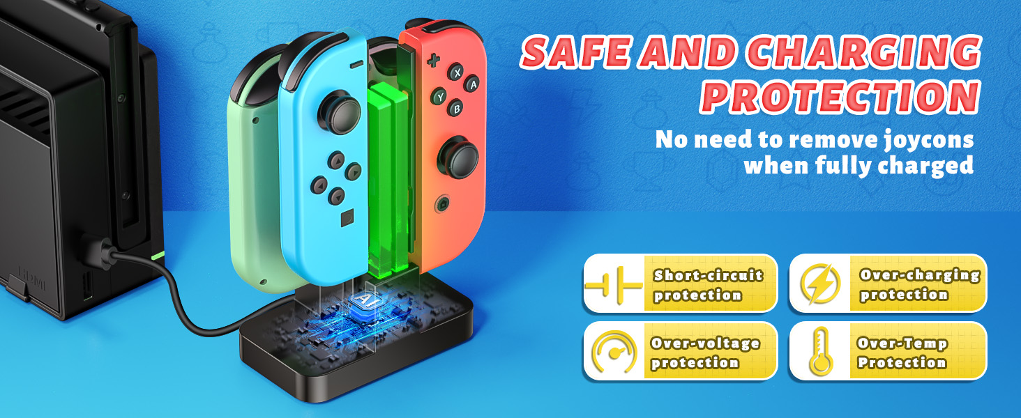 switch joy con charging dock