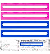 MILAKE 4 Pcs 2026 Mahjong Line Finder, Durable Translucent Ruler for Mahjong Cards 2026, Bright M...