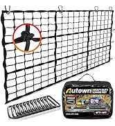 AUTOWN Cargo Net for Pickup Truck Bed - Stretchable 4' x 6' to 8' x 12' with 4" x 4" Mesh, Heavy ...