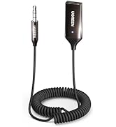 UGREEN Bluetooth 5.3 Adapter for Car Aux Input - Receiver with Built-in Mic for Hands-Free Calls,...