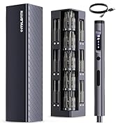 MILENTII 57-in-1 Precision Electric Screwdriver Set, Mini Rechargeable Magnetic Screwdriver with ...
