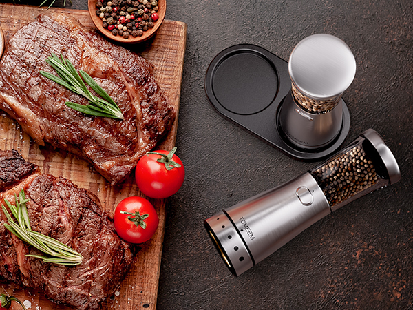 Electric Salt and Pepper Grinder Set
