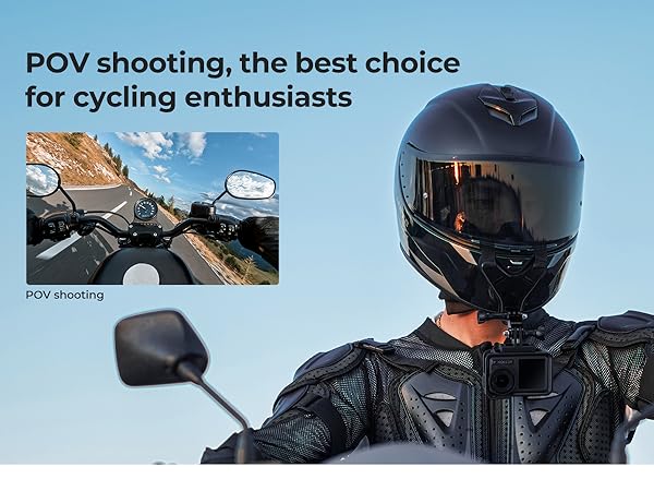 Action camera chin mount