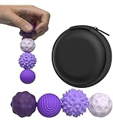 Large Magnetic Sensory Fidget Ball Toy, 4Pcs Silicone Sensory Stress Relief Toys for Adults, Teen...