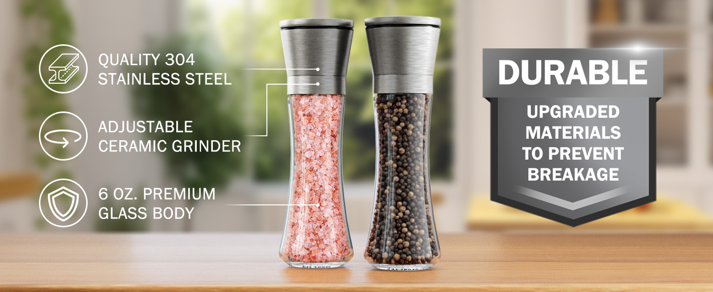 salt and pepper grinder set