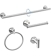 Luxbaro 24 Inch Bathroom Hardware Set, Brushed Nickel Bathroom Accessories, Modern Towel Bar Set ...