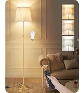 GOEBLESON Dimmable Floor Lamp for Living Room, 68" Tall Standing Lamp, Reading Light with Remote ...