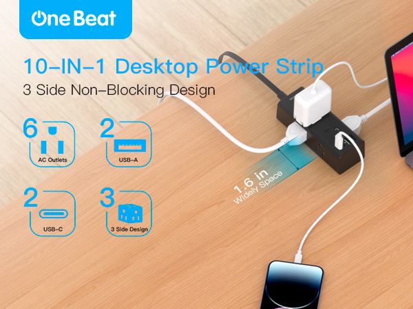 10 Ft Flat Extension Cord