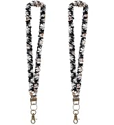 AGOT 2 Pack Lanyards for Id Badges and Keys - Stretchy Teacher Lanyard for Women Nurse Cruise Ship