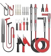 Goupchn Multimeter Test Leads Kit 21PCS Digital Electrical Test Probes Set with Alligator Clips S...