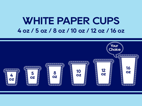 white paper cups