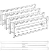 Vtopmart 4 Pack 4" Regular Upgrade Drawer Dividers for Clothes, 12.8"-22.3" Expandable Dresser Dr...