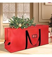 Heavy Duty Christmas Tree Storage Bag for Trees Up to 9ft – Waterproof, 600D Durable Zipper &amp; Han...