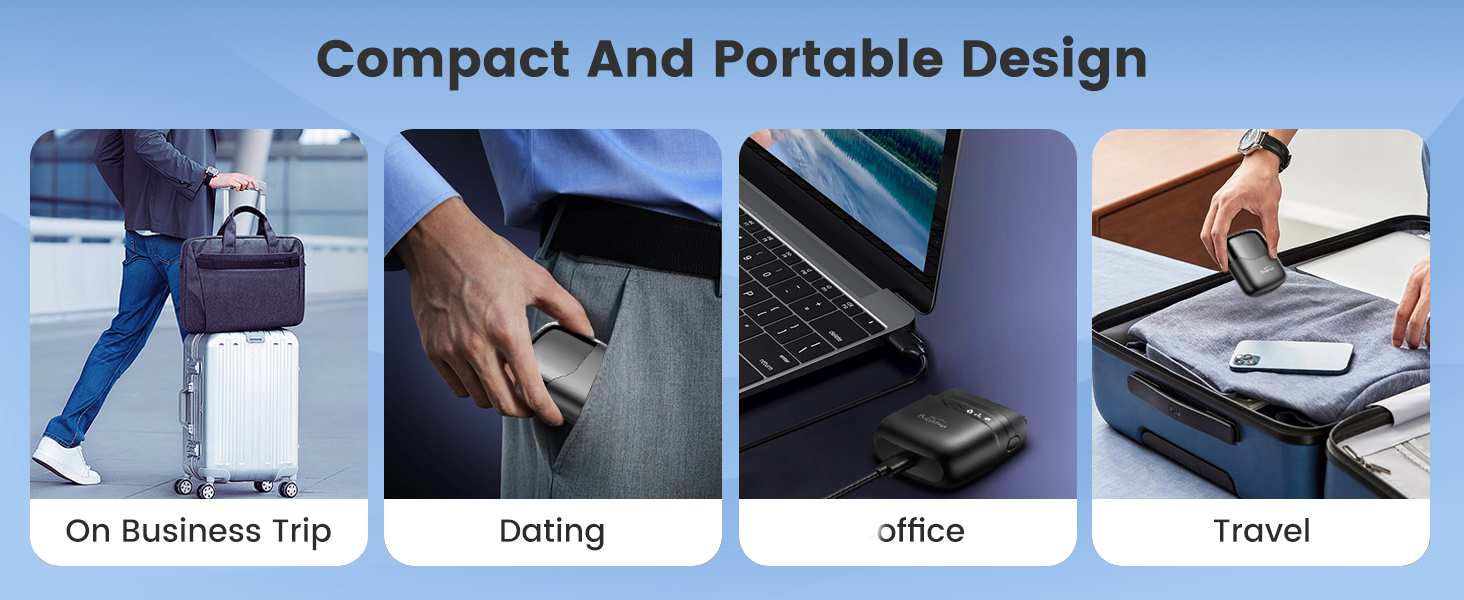 compact foil shaver for business trip, dating, office, travel