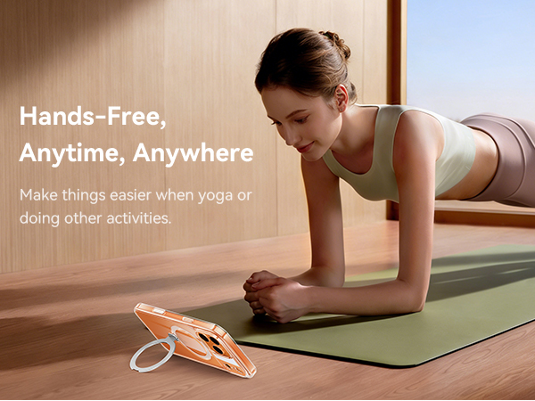 Peerock for iphone 17 pro max case clear with magnetic stand