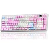 LINGBAO K98 PRO Anime Mechanical Keyboard Wireless, with Screen & Knob,RGB Gaming Keyboard, Tri-M...