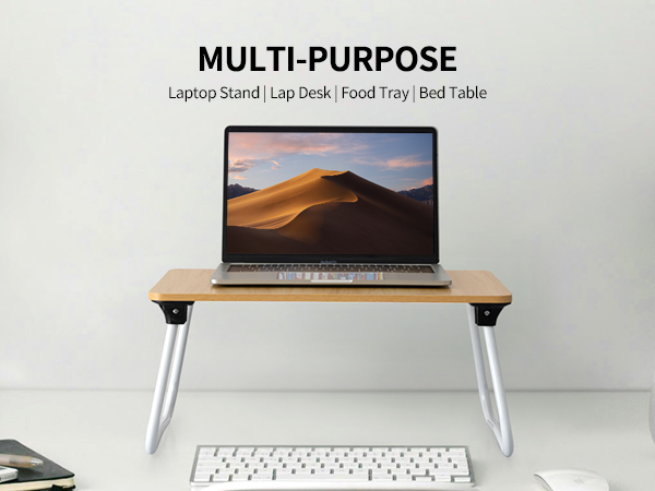 FISYOD Foldable Lap Table Laptop Bed Desk