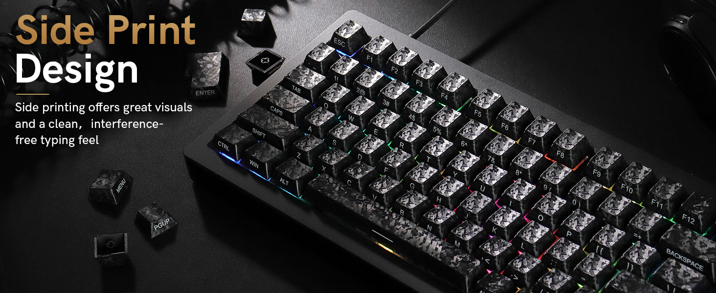 black keycaps