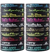 IDREAMBAND Bible Verse Bracelets - 20 Pcs Silicone Bulk Jesus Wristbands - Cute Christian Colored...