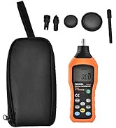 Tachometer PM6208A Handheld Contact Digital Tachometer Meter Motor Speed Gauge Tester 50RPM-19999...