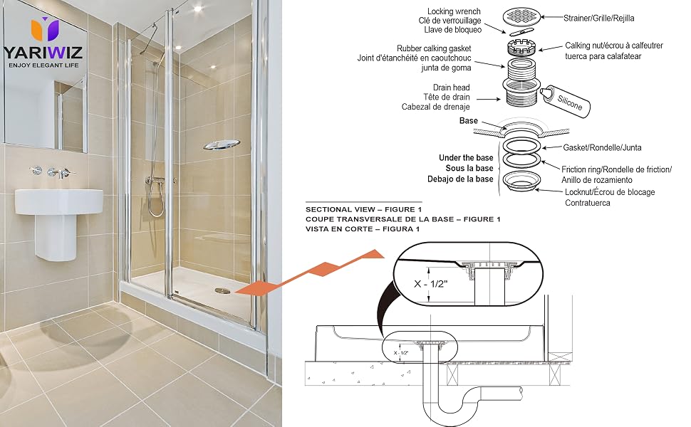 Yariwiz 2" No-Caulk PVC