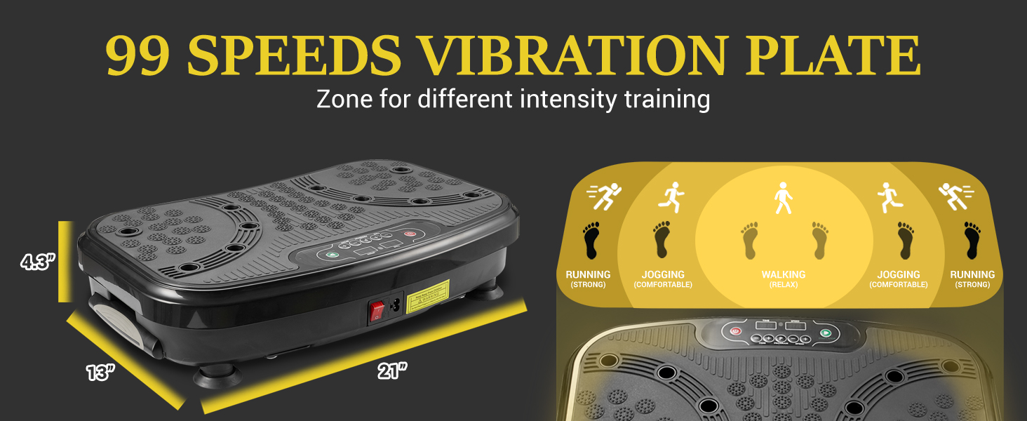 Vibration Plate Exercise Machine for Home Gym