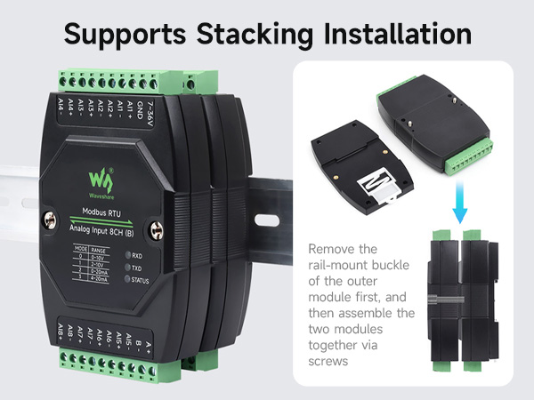 Modbus RTU Analog Input 8CH
