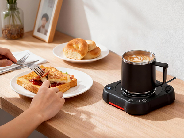 coffee warmer and mug set