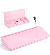 Varhomax Glass Dry Erase Desk White Board, Desktop to Do List Whiteboard with Storage Caddy Memo ...