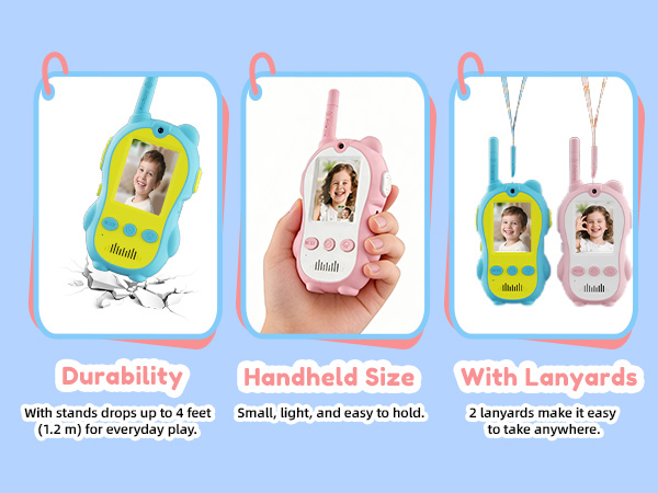 kids video walkie talkies