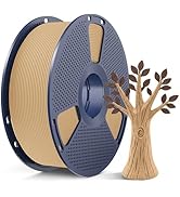 SUNLU Wood PLA Filament 1.75mm, Real Wood Fiber 3D Printer Filament, Natural Wood Texture &amp; Scent...