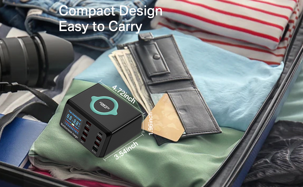 Effortlessly Portable Multiple USB Charger Station