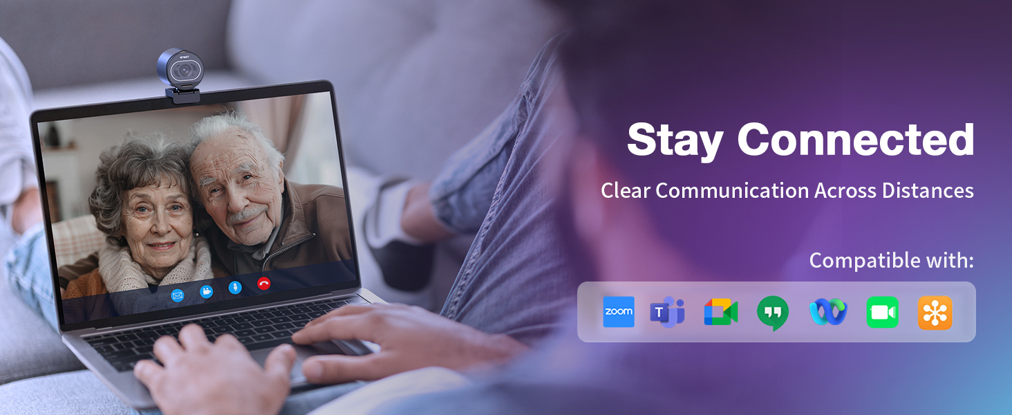 EMEET S600 4K Webcam with Tripod for Streaming Using Scenes
