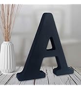 AOCEAN 6 inch Black Wood Letters Unfinished Wood Letters for Halloween Decorative Standing Letter...