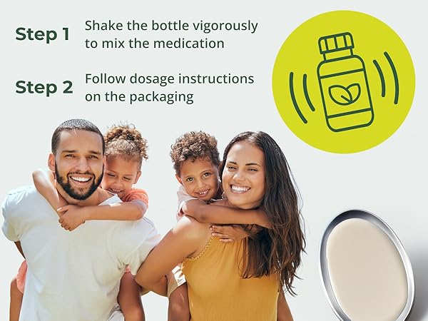 Easy to take liquid kids pinworm medicine Shake Vigorously