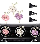 ZOSTLAND Rhinestone Car Decorative Vent Clip,Ballet Air Fresheners Bling Car Air Vent,Flower Auto...