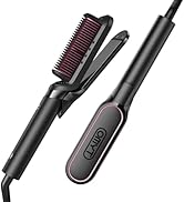 TYMO Flat Iron Hair Straightener Brush 2 in 1, 800M Ions Hair Straighteners for Women, Ceramic Du...