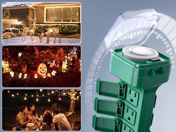 christmas lights power stake solar power extension cord outdoor