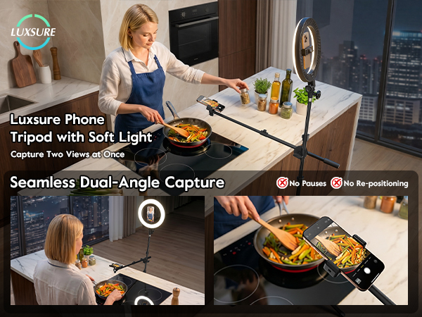 tripod for iphone with light