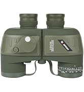 BOSTRON 10X50 Marine Binoculars for Adults with Rangefinder &amp; Compass, Phone Adapter, Military IP...