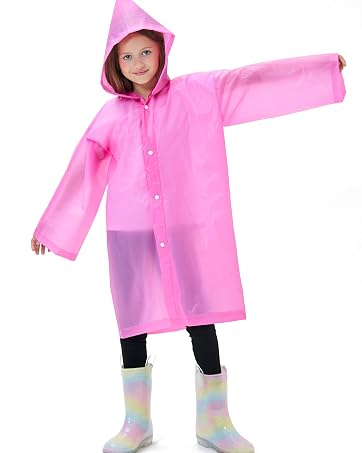 girl boy raincoat