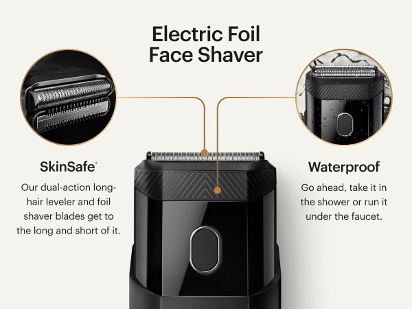 manscaped handyman travel face foil shaver hair trimmer compact