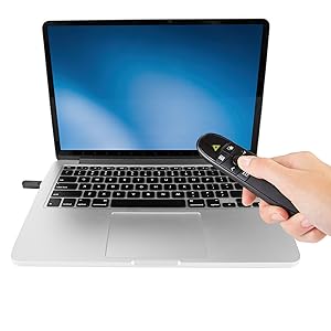 Wireless Presentation Remote with Red Laser Pointer