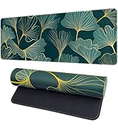 Vanzard Desk Mat,Large Gaming Mouse Pad for Desk,Non-Slip Rubber Base Desktop Protector Mat,Gold ...