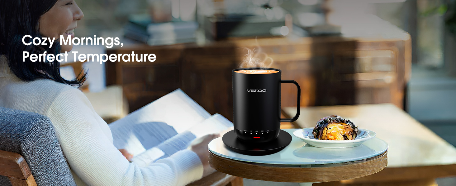 AI self heating mug