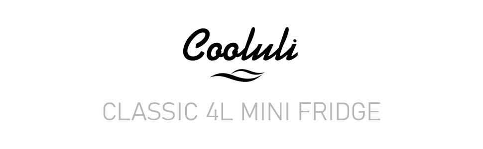 cooluli 4l 4 liter mini fridge cooler warmer skincare cosmetics refrigerator thermoelectric