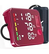 GUAEVER Blood Pressure Monitor Rechargeable Upper Arm Blood Pressure Monitors for Home Use Large ...